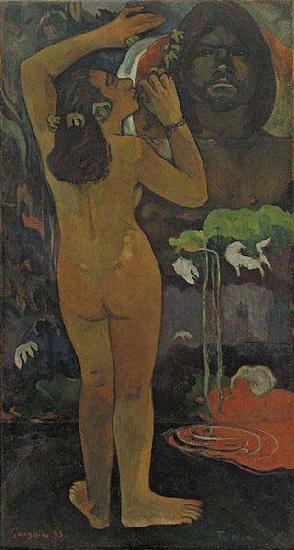 Paul Gauguin The Moon and the Earth (Hina tefatou), oil painting image